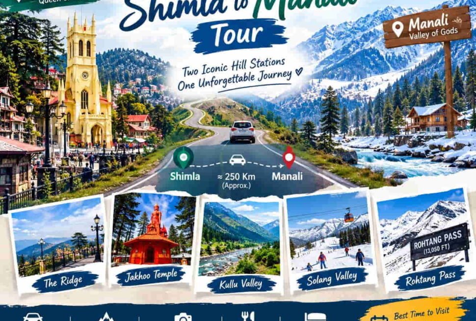 Chandigarh to Shimla Manali Taxi Service